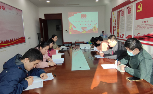 米兰网页版党支部开展“学习贯彻党的十九届六中全会精神”主题党日活动